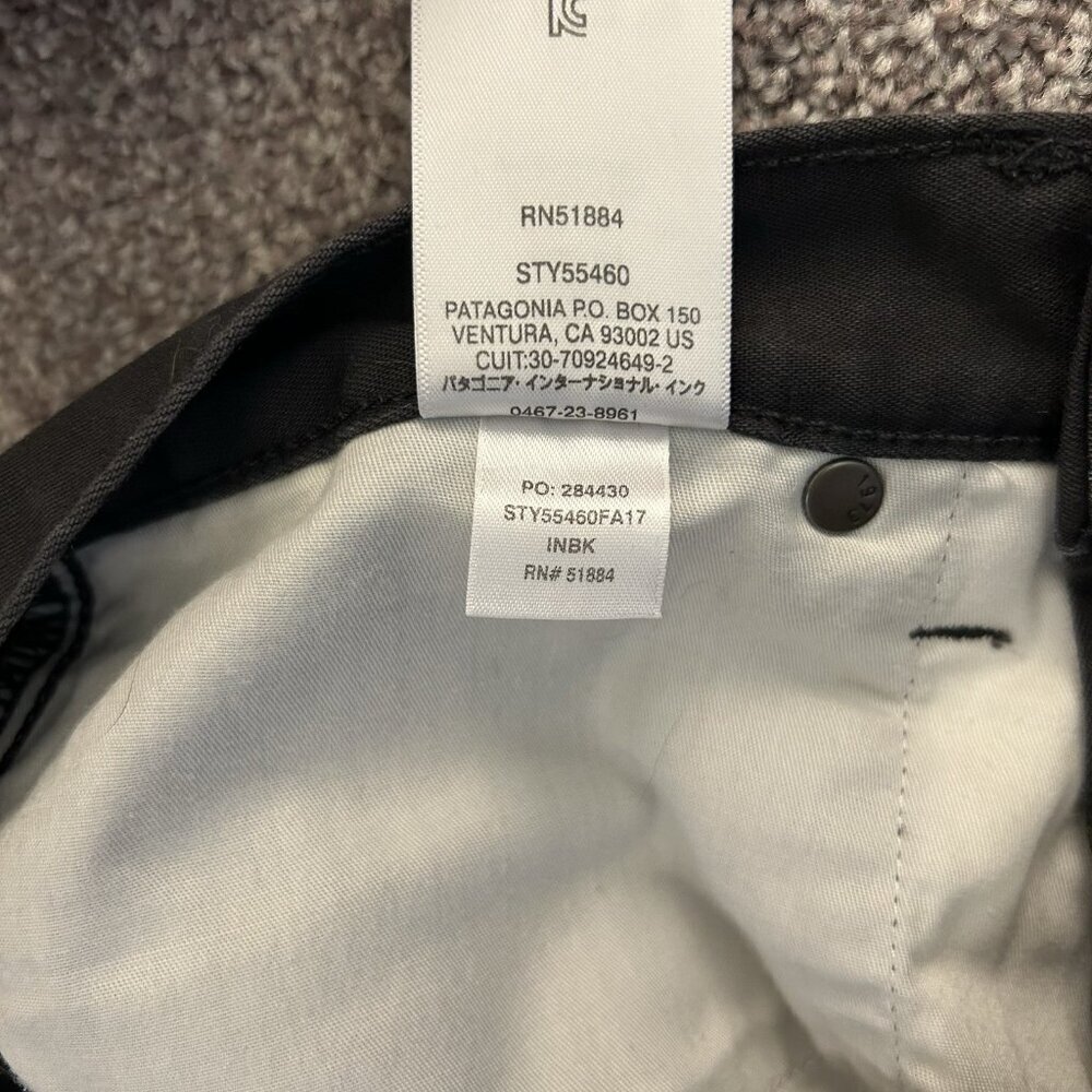 Patagonia Women's Black Jeans Size 8 Mid Rise 5-Pockets 30.5" Inseam Logo GUC - Picture 15 of 16